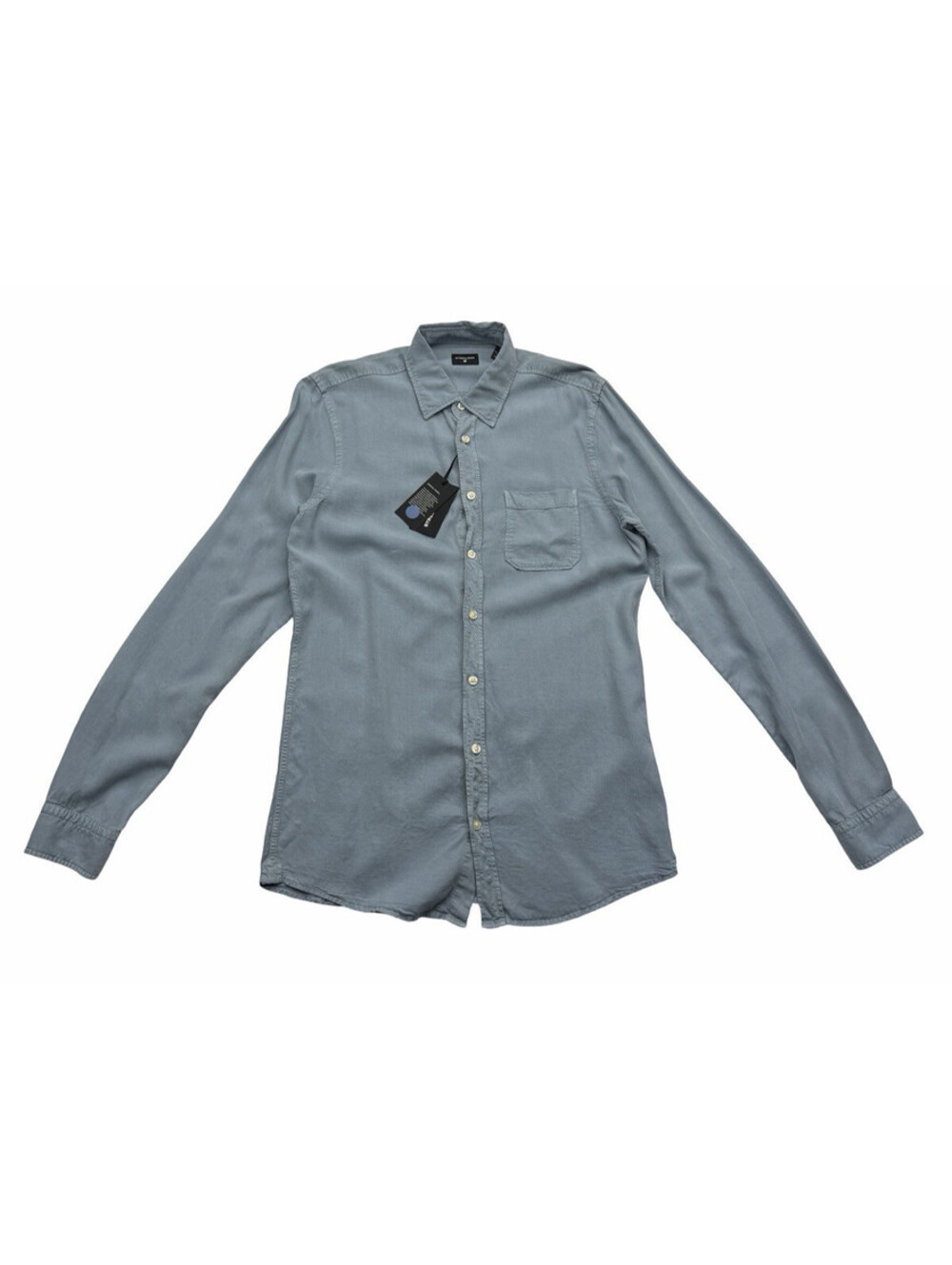 Strellson Carver3 Button-Up Long Sleeve Shirt Light Blue Size S